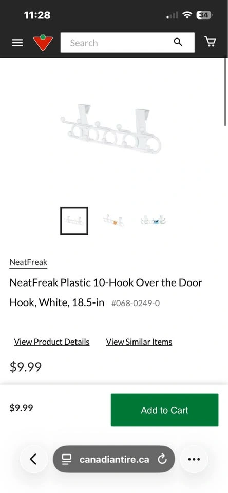 NeatFreak Over Door Hooks - photo 2