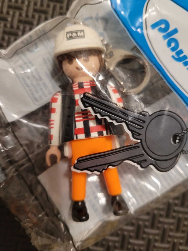 Vintage Playmobil "Worker" Keychain. Very Rare Promo Version - photo 2