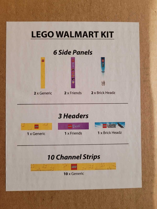LEGO Store Signs pack from 2017, Unused & Unopened