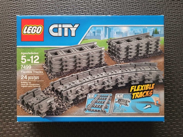LEGO City 7499 Flexible and Straight Tracks Set, Factory Sealed