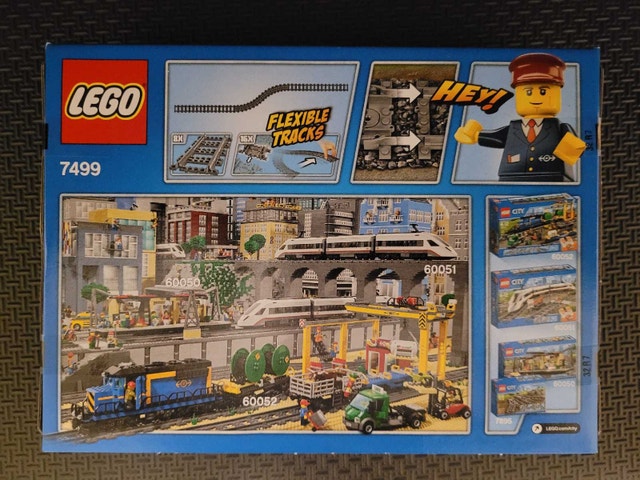 LEGO City 7499 Flexible and Straight Tracks Set, Factory Sealed - photo 2