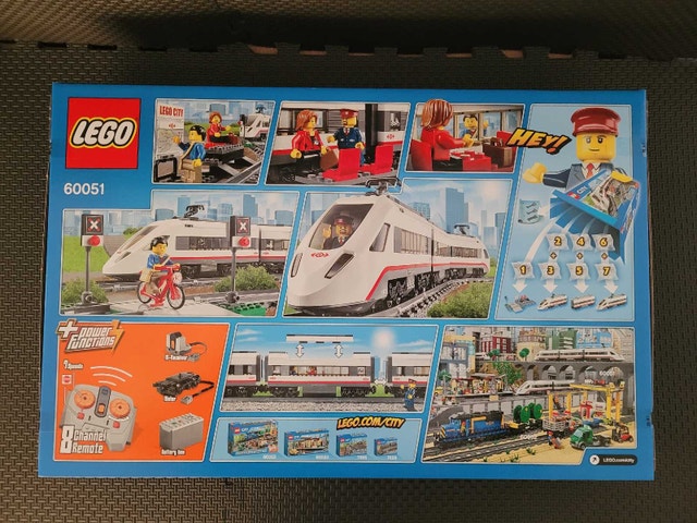 LEGO 60051 High-Speed Passenger Train, Factory Sealed & Retired - photo 2