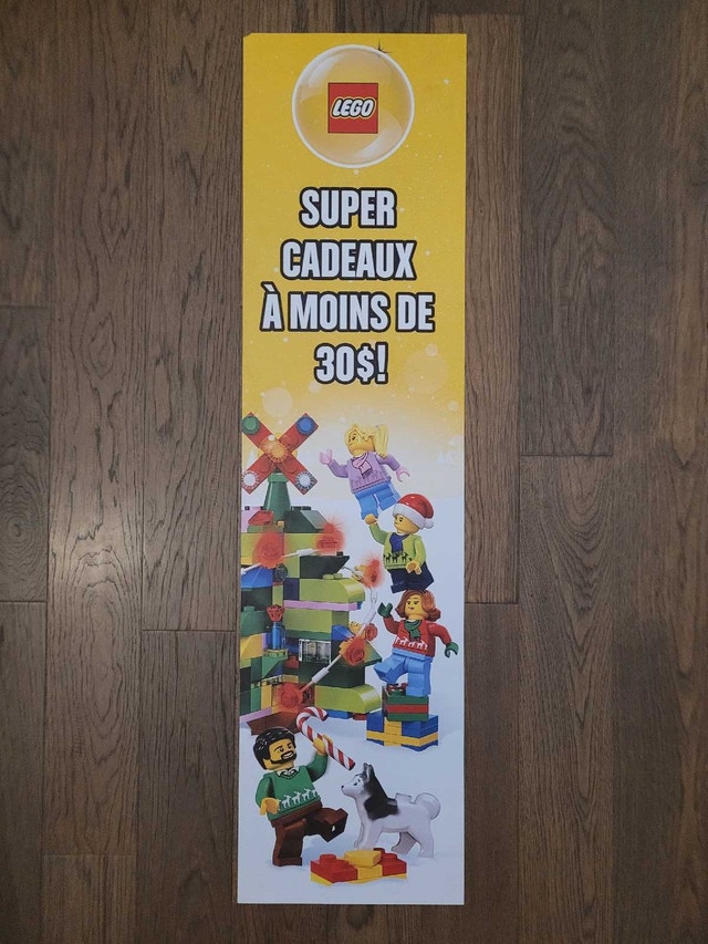 LEGO Christmas 2 Sided Store Sign, Bilingual (English & French) - photo 2