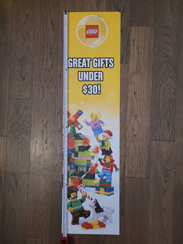 LEGO Christmas 2 Sided Store Sign, Bilingual (English & French) - photo 4