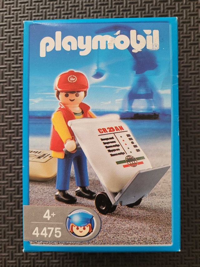 Vintage Playmobil 4475 Dock Worker, Factory Sealed, Discontinued