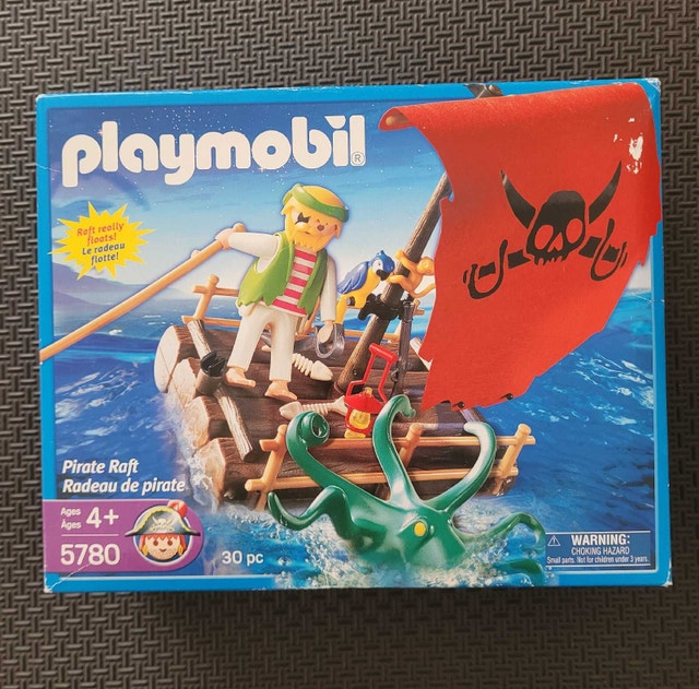 Playmobil 5780 Pirate Raft, Factory Sealed & Discontinued