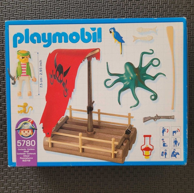 Playmobil 5780 Pirate Raft, Factory Sealed & Discontinued - photo 2