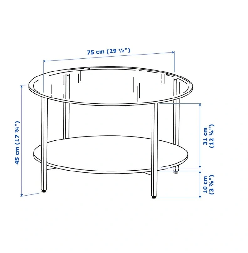 HOMCOM Chair & IKEA VITTSJÖ Coffee Table (Bundle Set) - photo 5