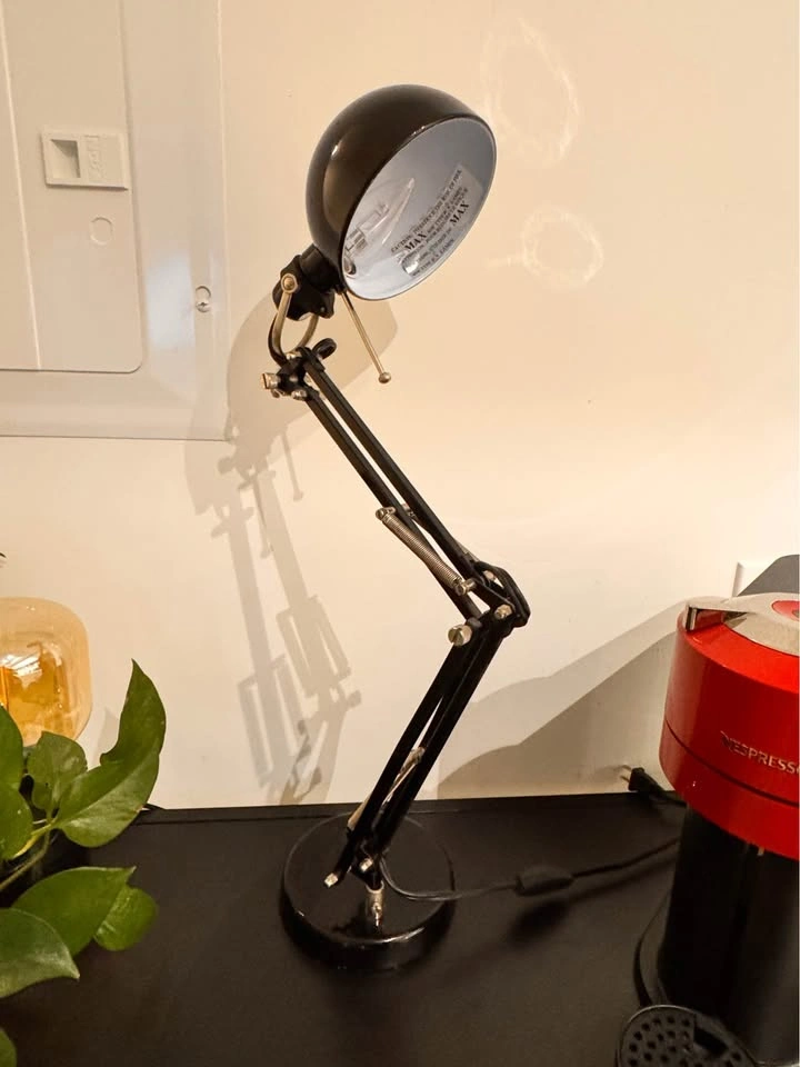 Black Swing Arm Architect Desk Lamp Anglepoise - photo 2