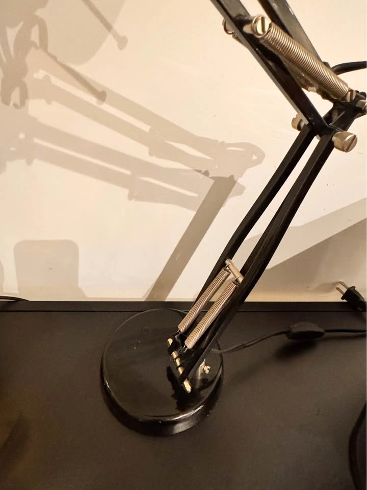 Black Swing Arm Architect Desk Lamp Anglepoise - photo 3