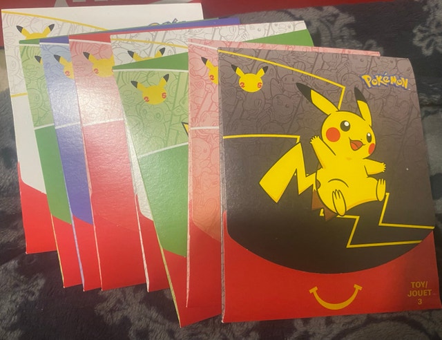 McDonald’s Pokémon Packs 25th Anniversary 2011