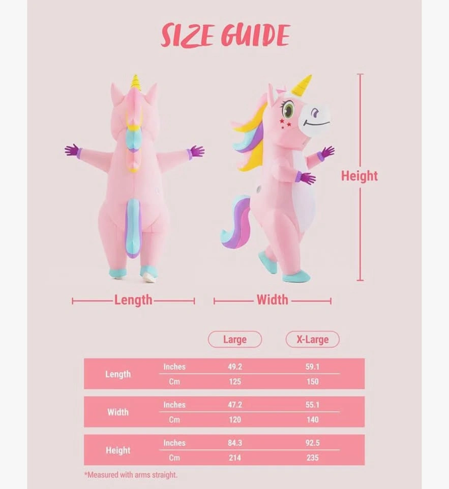 Spooktacular Creations Adult Unicorn Inflatable Costume - photo 5