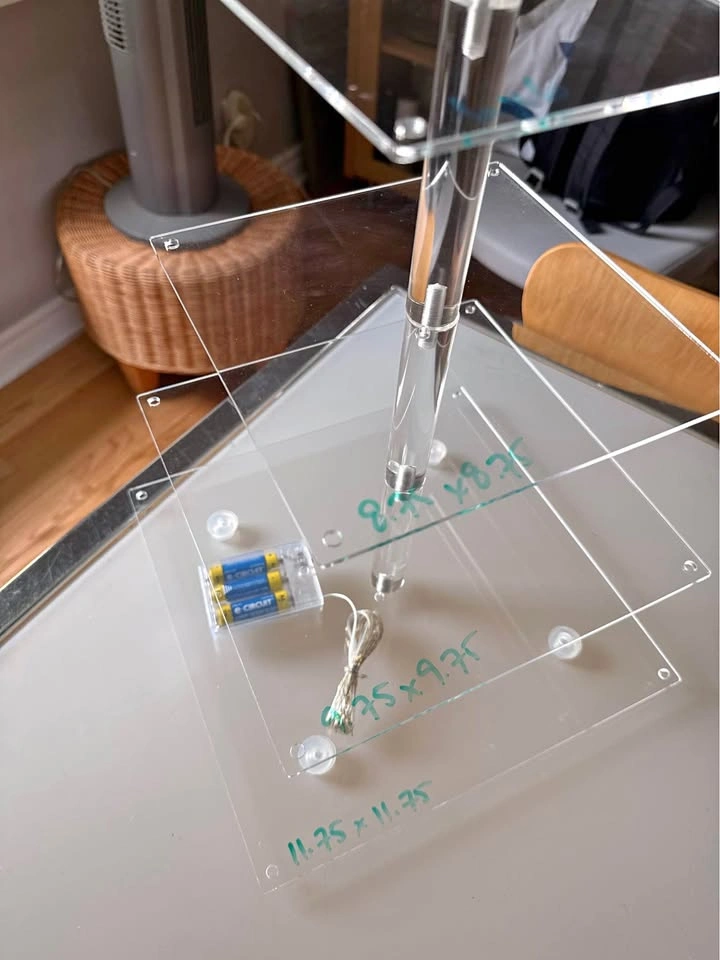 4-Tier Acrylic Cupcake Stand with Lights