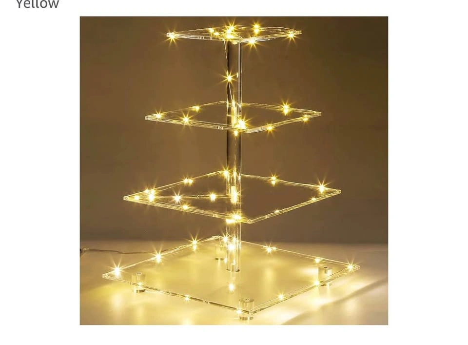 4-Tier Acrylic Cupcake Stand with Lights - photo 3