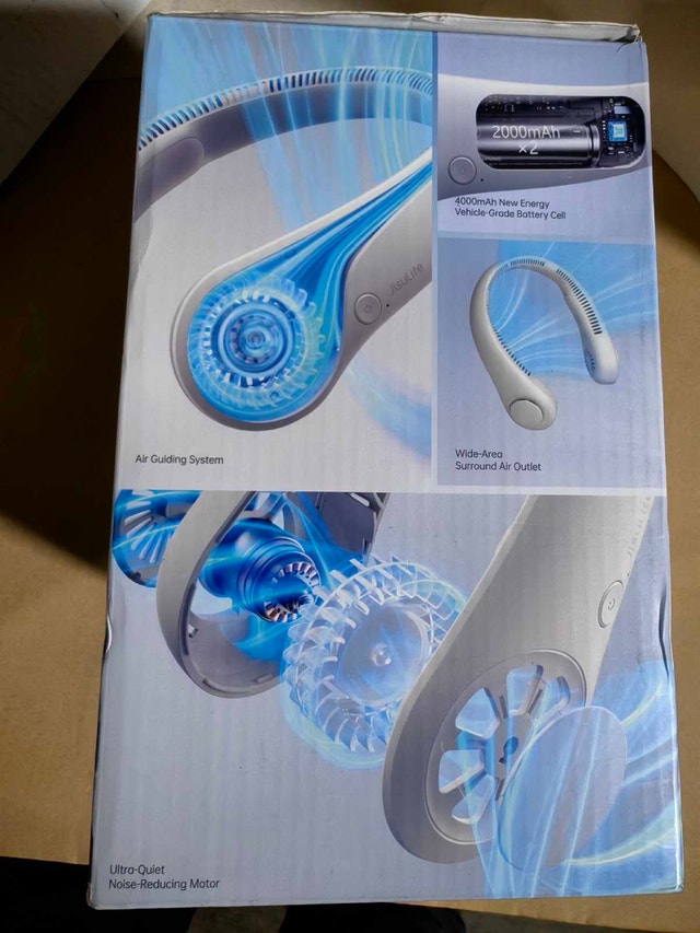 Jisulife Portable Neck Fan (2pack) - photo 2