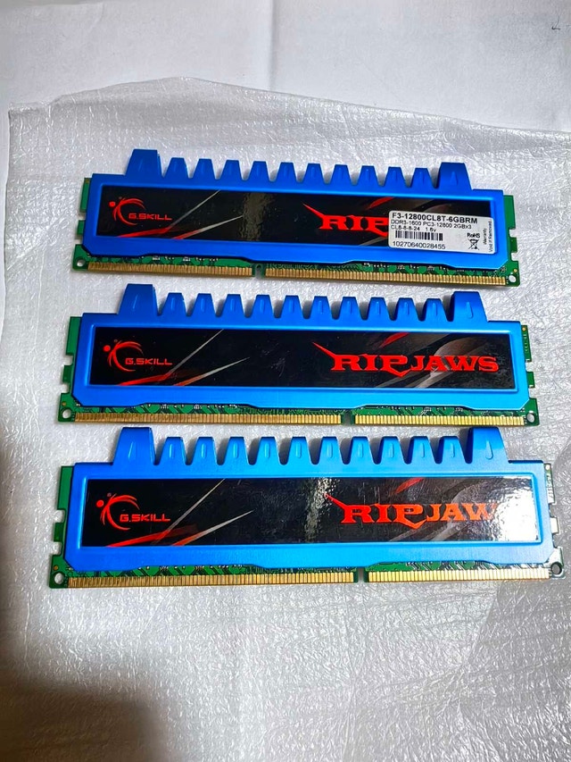 G.Skill Ripjaws 6GB DDR3 1600MHz RAM Kit