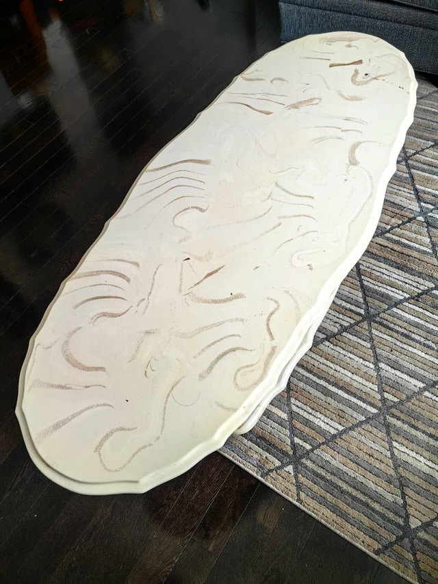 Marble coffee table 62 x 25 x 20 in - photo 3