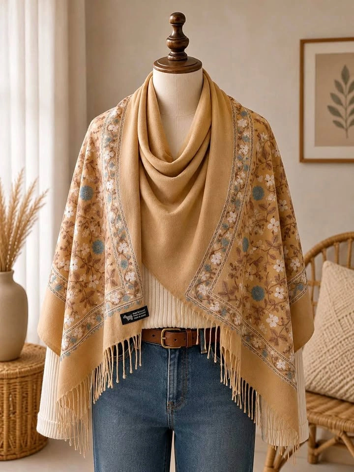 100% Cashmere Long Scarf – Super Soft – 200 × 75 cm