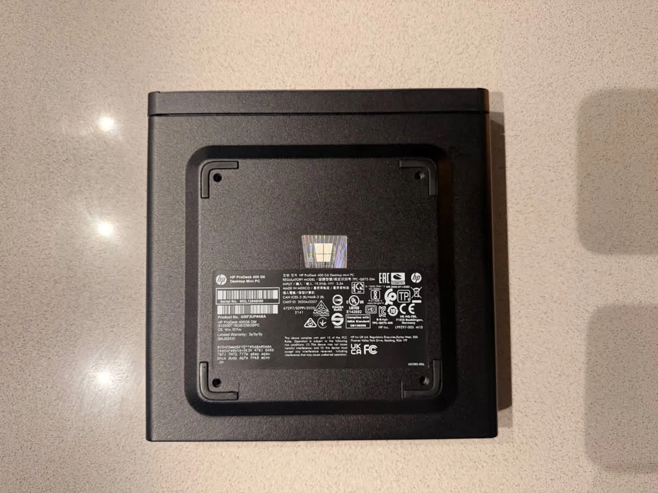 HP ProDesk 400 G6 Mini PC - i5-10500T, 8GB RAM, 256GB SSD - photo 4