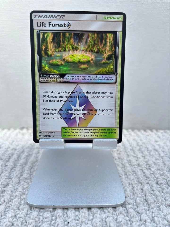 Life Forest Prism Star Lost Thunder Prism Rare Pokemon Cards