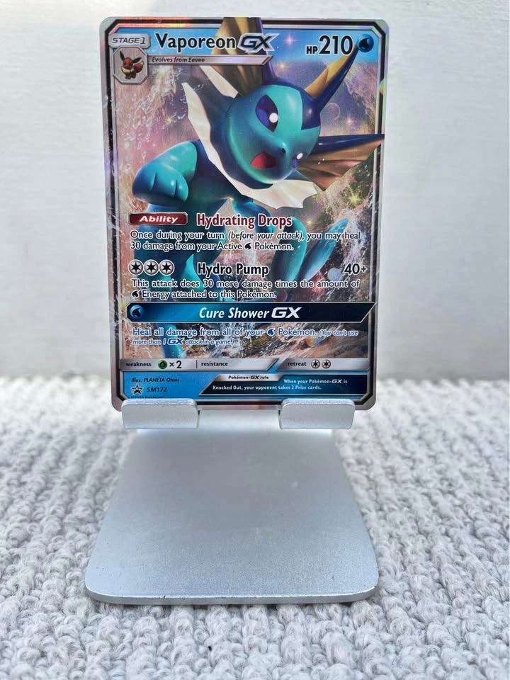Vaporeon GX Sun & Moon Promo SM172 Pokemon Card
