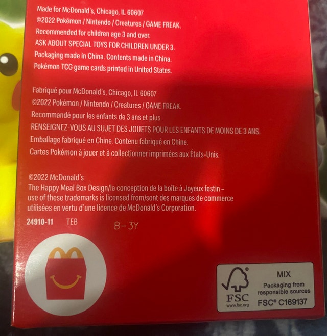Pokémon McDonald’s 2022 Packs - photo 2