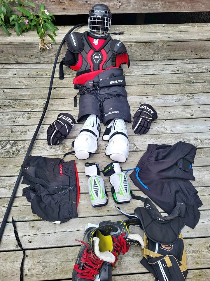 Bauer and CCM Hockey Set
