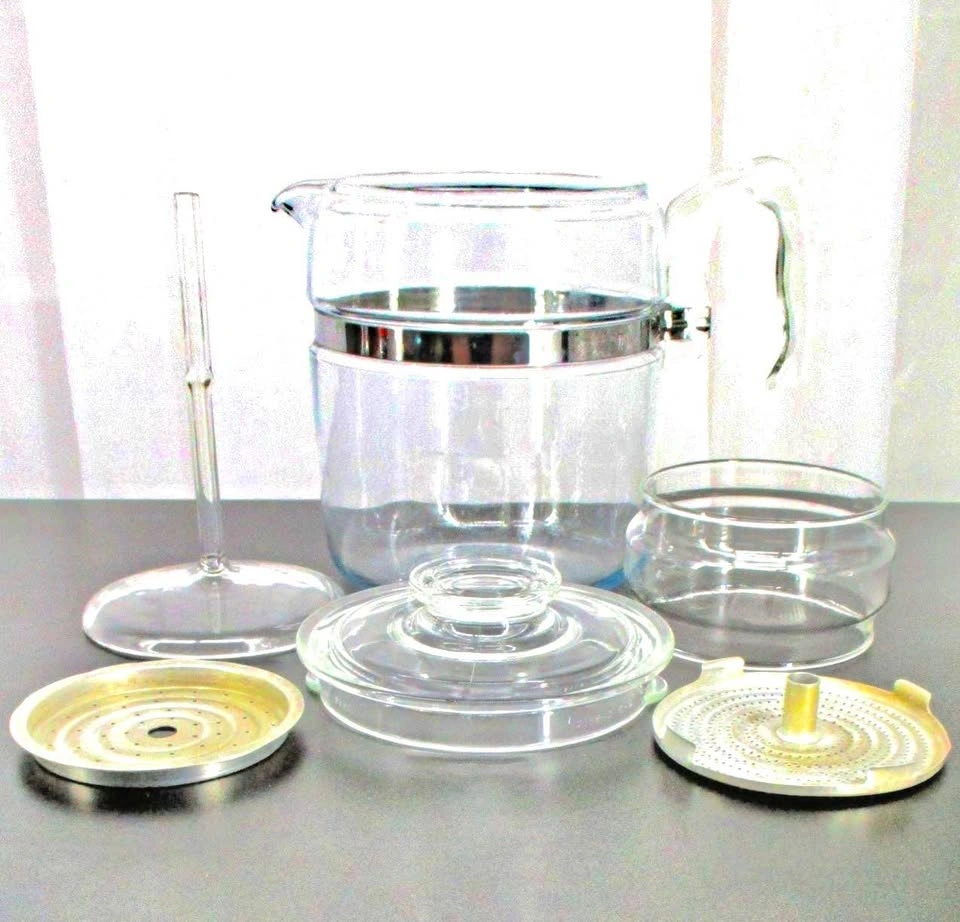 Vintage 7759 B Pyrex 9 Cup Glass Percolator Coffee Pot - photo 4