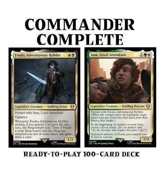 Sealed LOTR Commander Deck - Food and Fellowship (Frodo/Sam) - photo 2