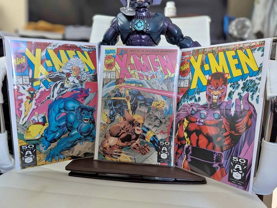 3 Lot X-Men 3/4 connecting set (1991) Comic Lot