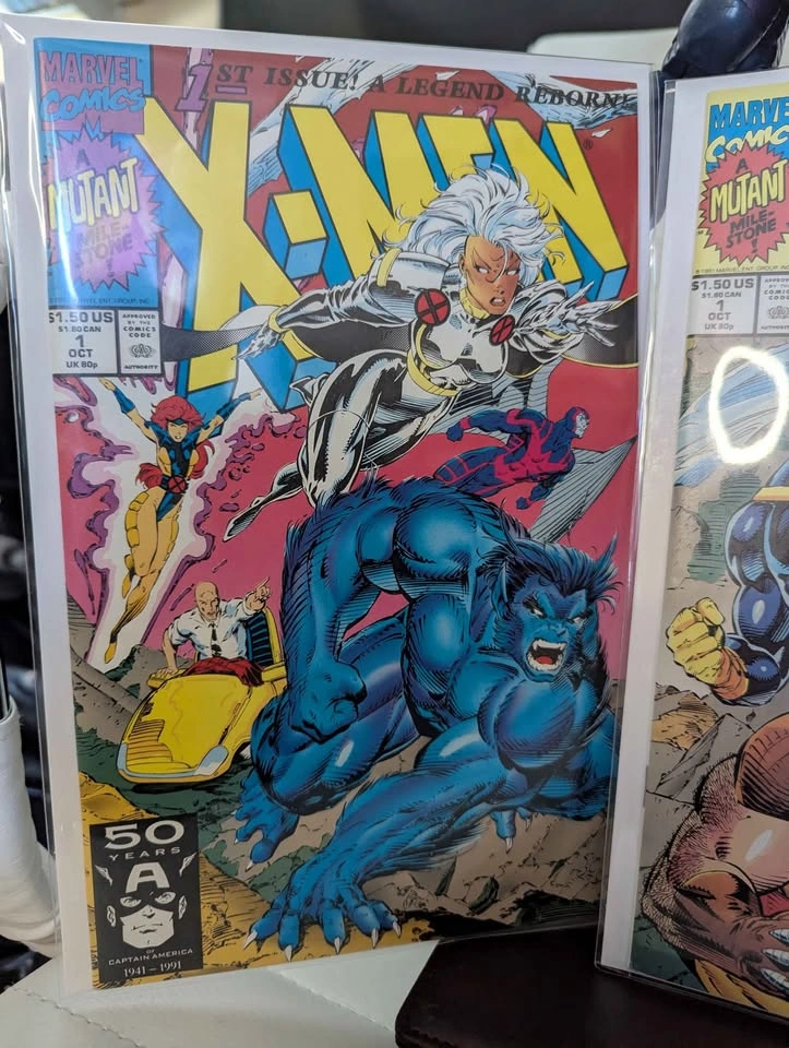 3 Lot X-Men 3/4 connecting set (1991) Comic Lot - photo 2