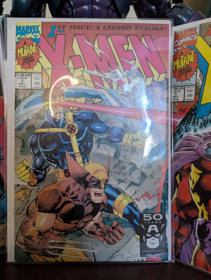 3 Lot X-Men 3/4 connecting set (1991) Comic Lot - photo 3