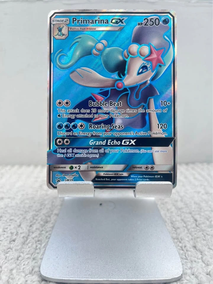 Primarina GX Sun & Moon Promo SM39 Pokemon Card