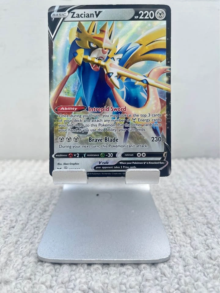 Zacian V Sword & Shield Base Set Ultra Rare 138/202