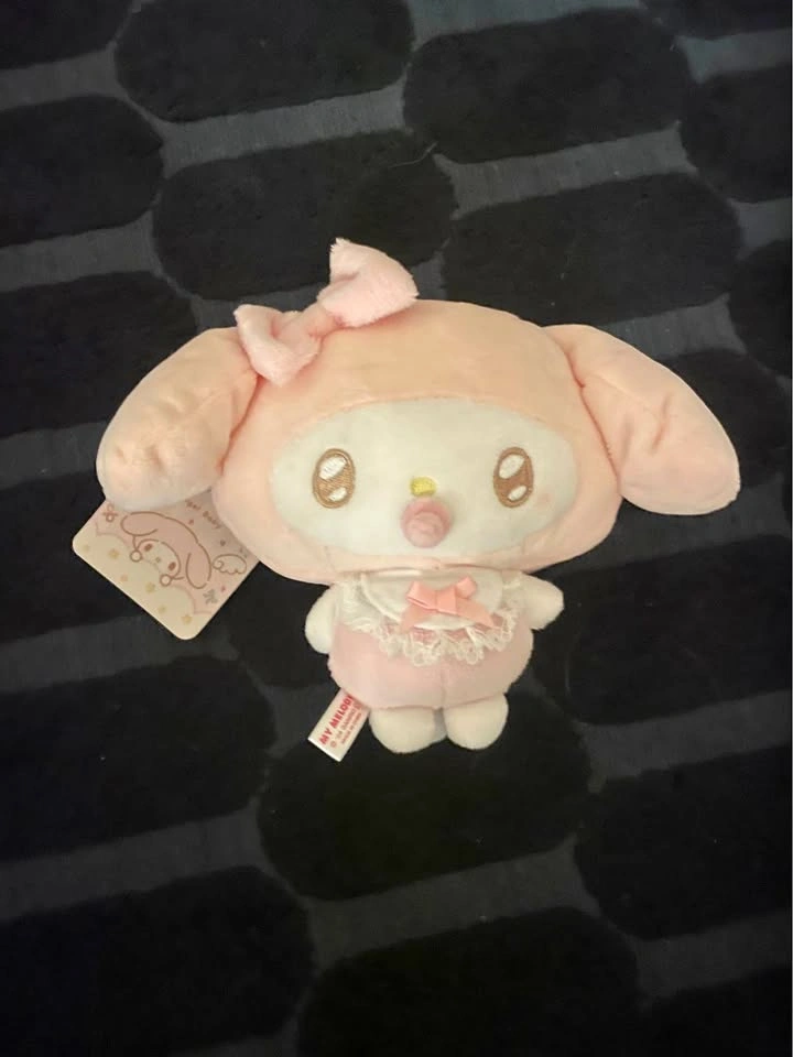 Sanrio My Melody Plush Keychain with Zipper Pocket