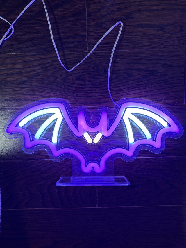 Halloween Bat LED Neon Sign – Bulk/Wholesale Available