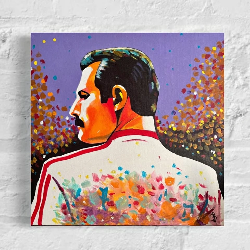 Freddy Mercury- Handmade Acrylic painting