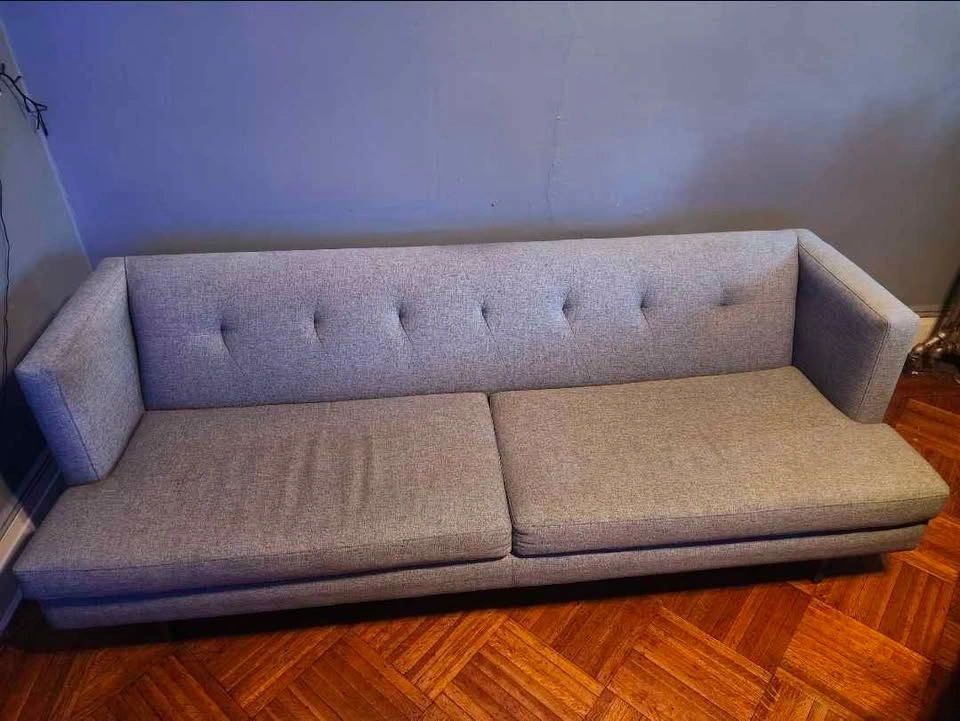 CB2 Avec Grey Sofa (Mid-Century Modern / 87”) - $299 OBO - photo 2