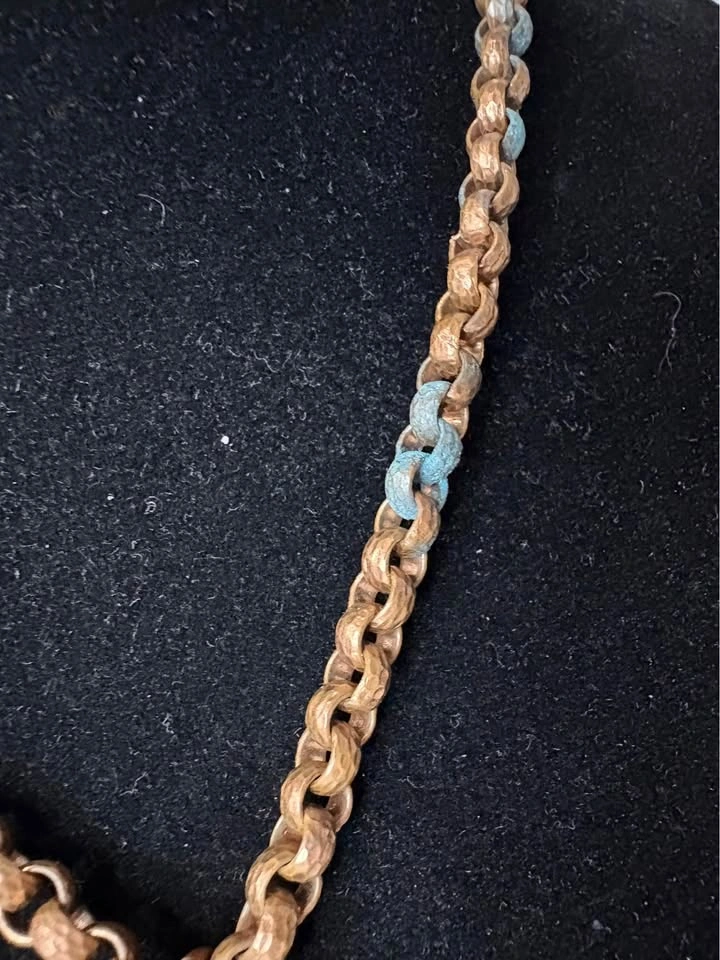 Vintage Copper Southwestern Medallion Necklace - photo 3