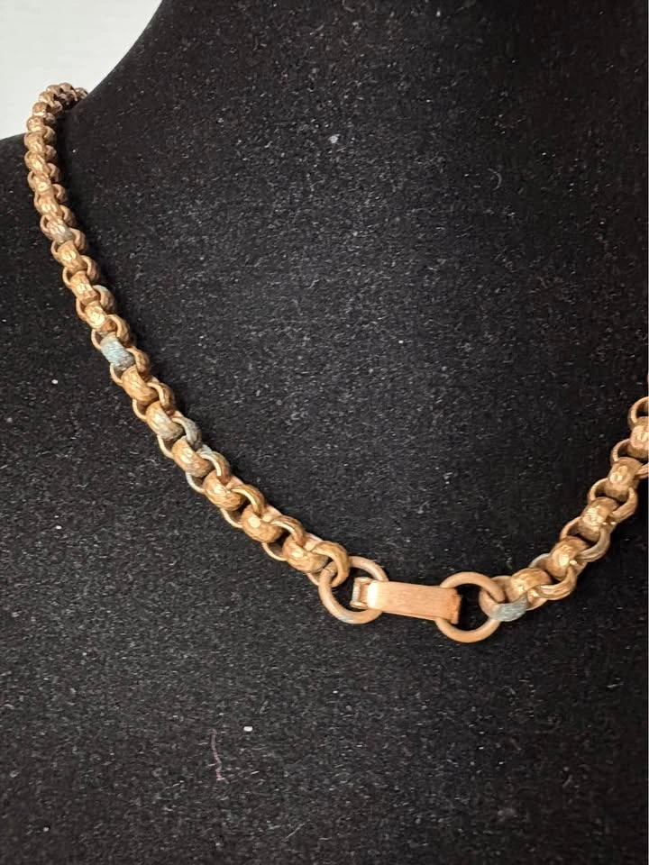 Vintage Copper Southwestern Medallion Necklace - photo 4