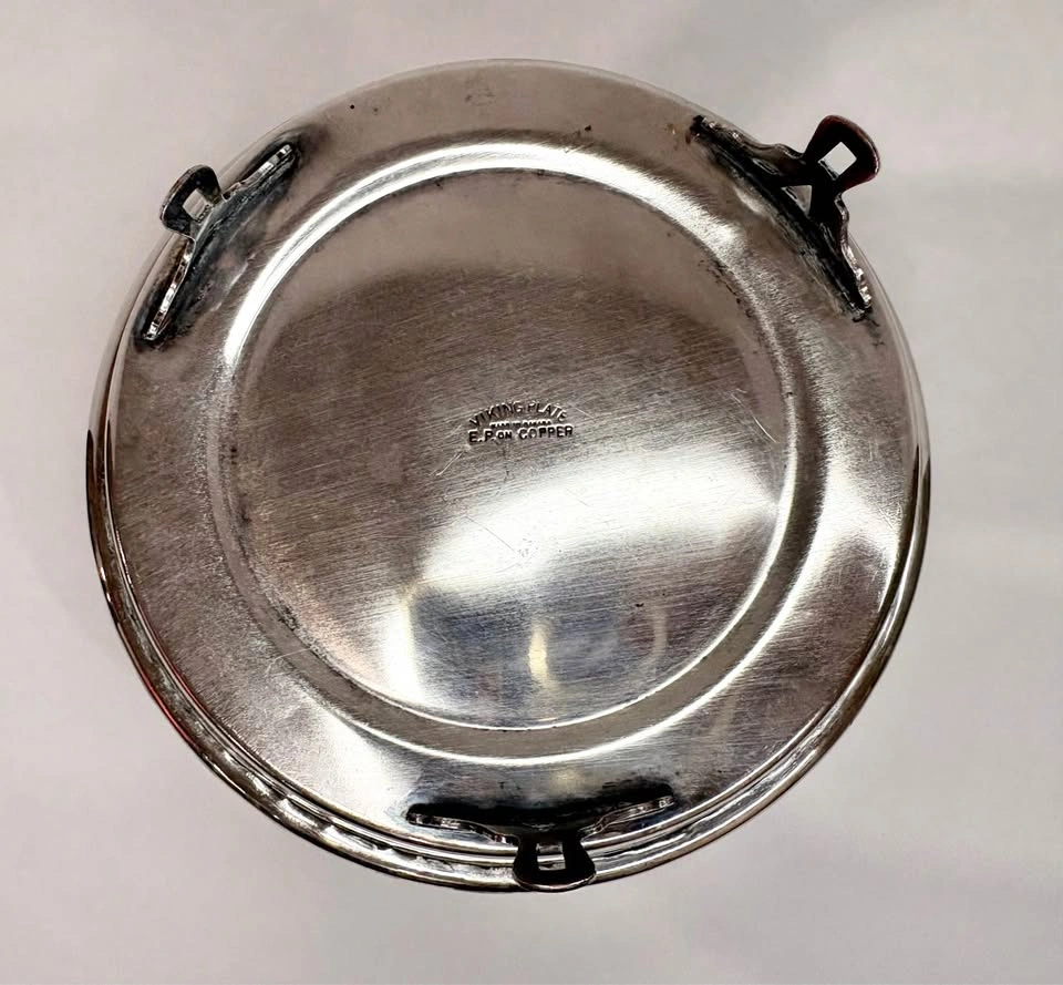Viking Plate E.P. on Copper Silver-Plated Footed Bowl - photo 4
