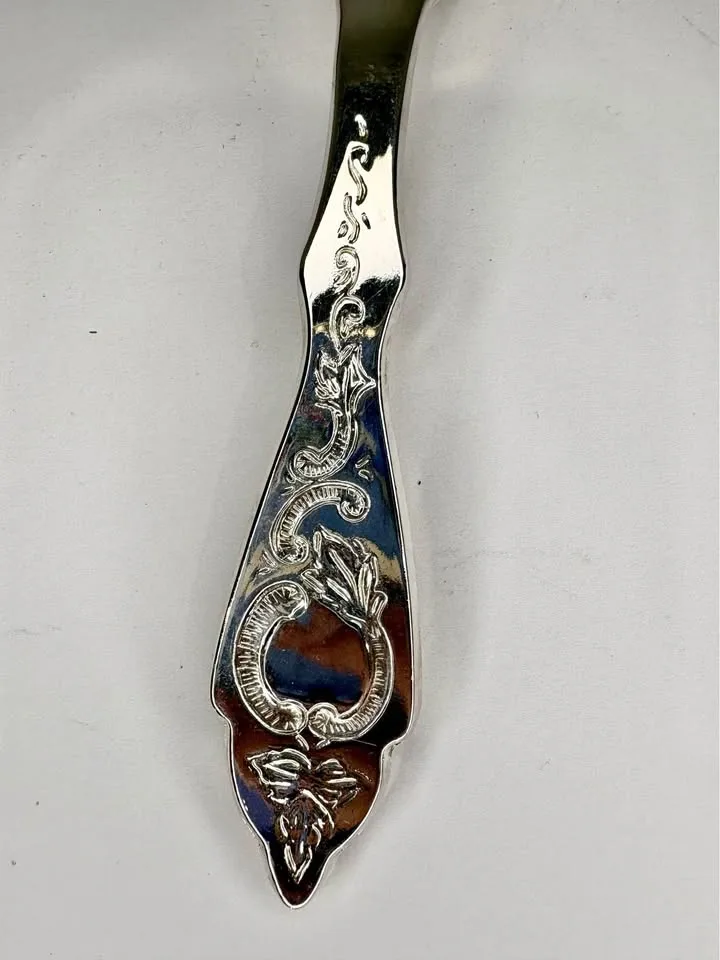 Silver-Plated Tomato Server and Cake Server Set - photo 2