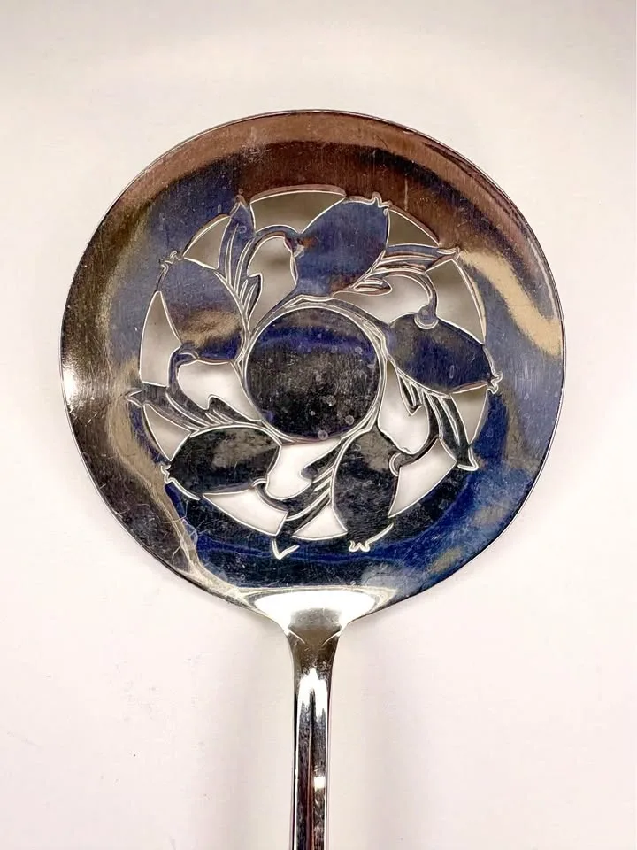 Silver-Plated Tomato Server and Cake Server Set - photo 4