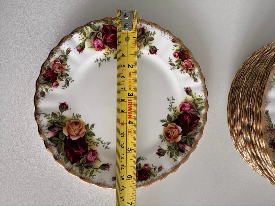 Royal Albert Old Country Roses 3-Piece Plate Set - photo 4