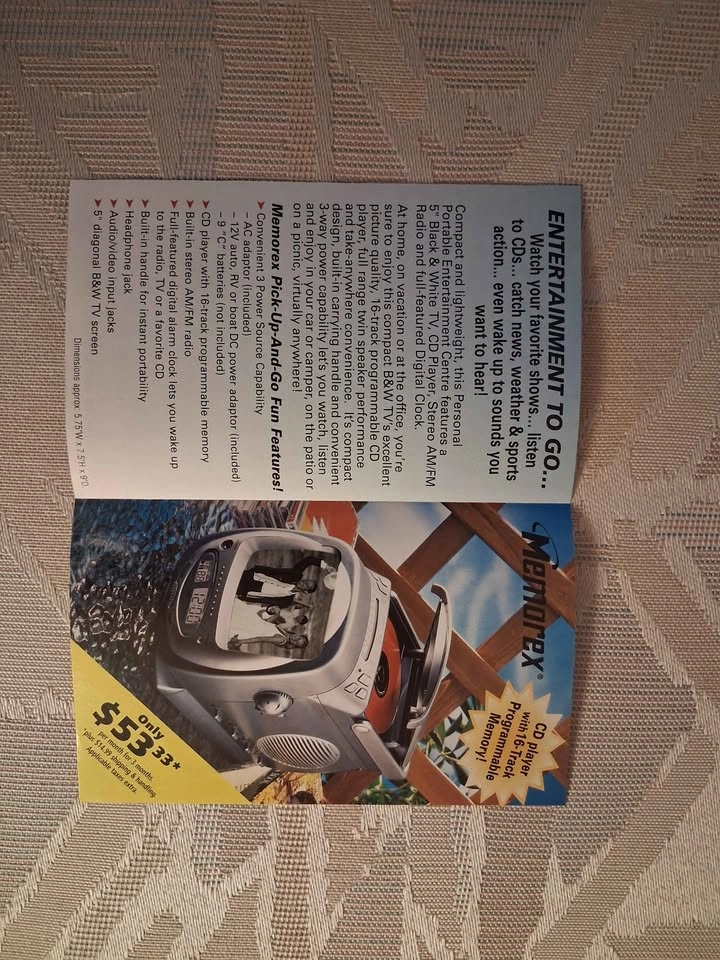 Vintage 2000 Memorex Sears Advertising Mailer – Collectible Pape - photo 2