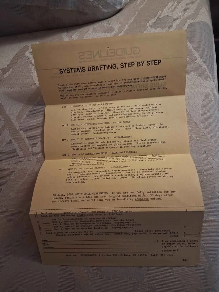 Vintage 1984 Architecture & Engineering Systems Drafting Pamphle - photo 2