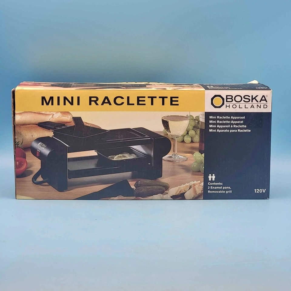 NEW IN BOX Mini Raclette Grill for Cheese, Meat & Veggies