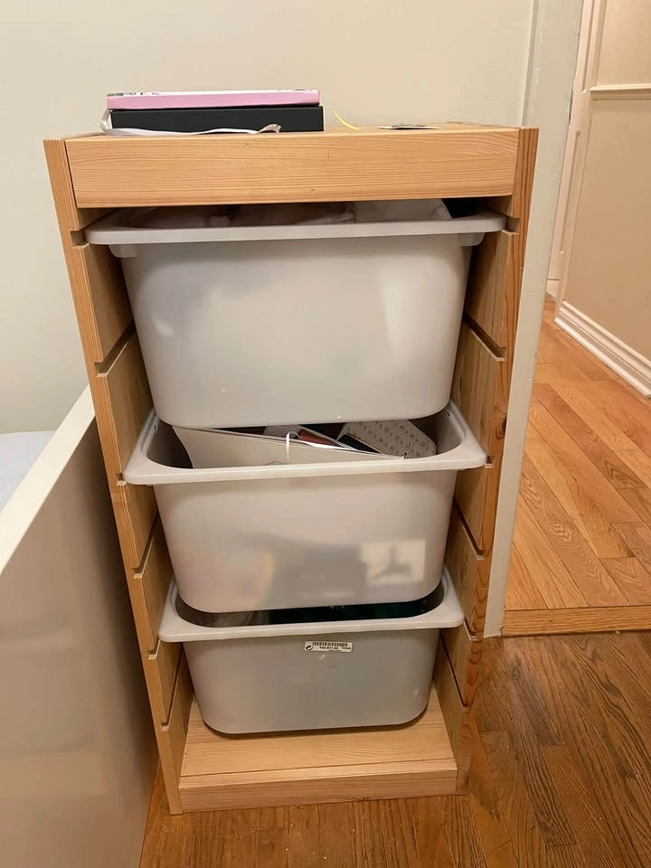 2 Ikea storage with boxes - photo 2
