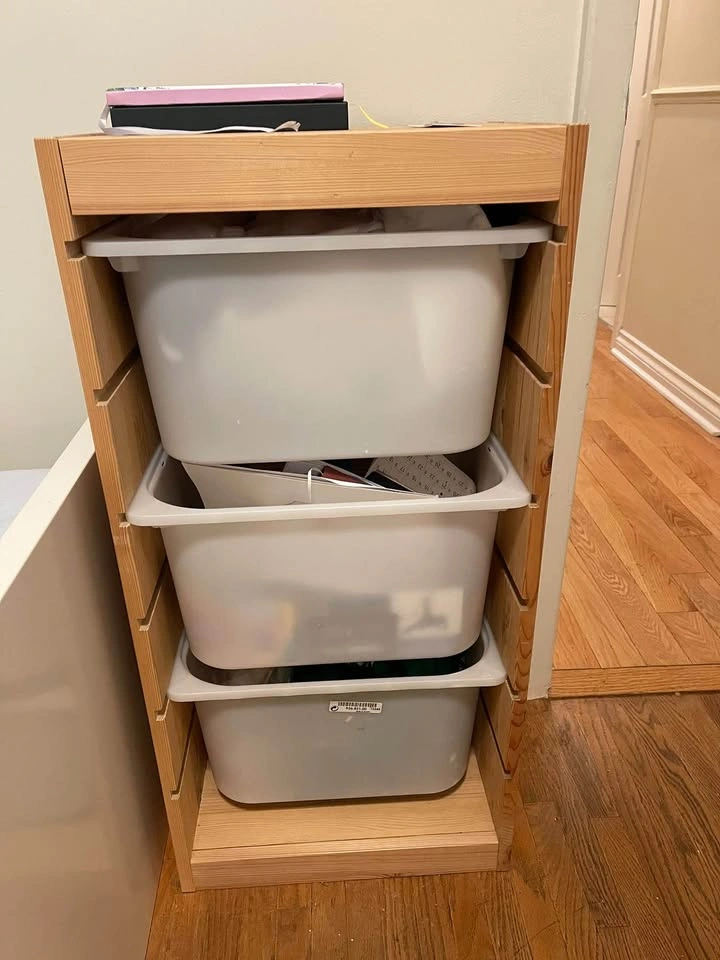 2 Ikea storage with boxes - photo 3