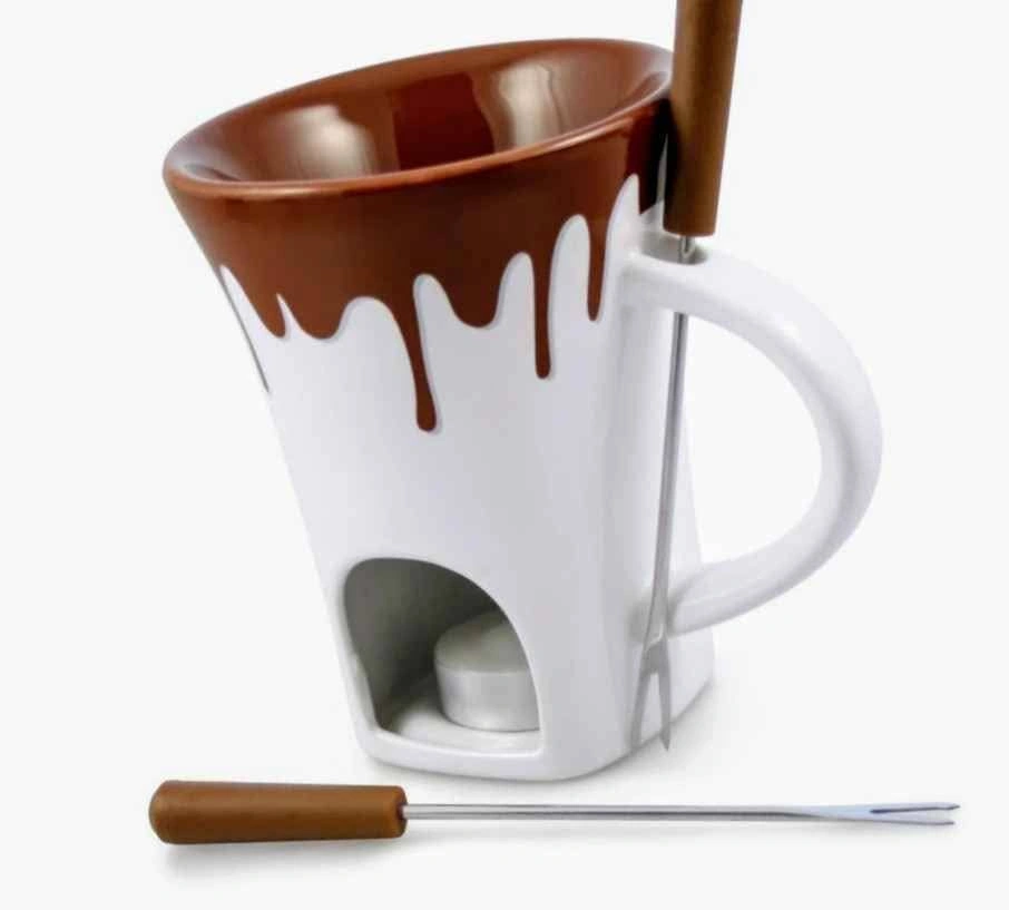 NEW/SEALED Swissmar Nostalgia Chocolate Fondue Set 4-piece - photo 2